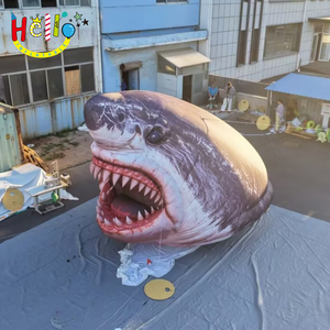 Entrada Inflable con Forma de Boca de Tiburón para Acuarios, Parques Acuáticos, Estrenos de Películas, Fiestas Temáticas, Eventos Promocionales - Product Image 2