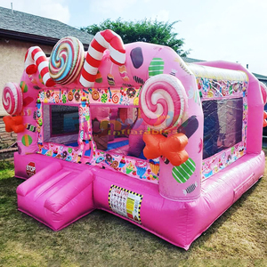 Castillo inflable con tobogán, diseño Subigafen, Candyland, para niños, de uso comercial. - Product Image 6