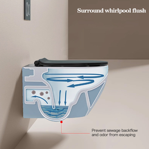 Ensemble complet de toilettes suspendues avec <span class=keywords><strong>cuvettes</strong></span> et <span class=keywords><strong>cuvettes</strong></span> de <span class=keywords><strong>WC</strong></span> - Product Image 2