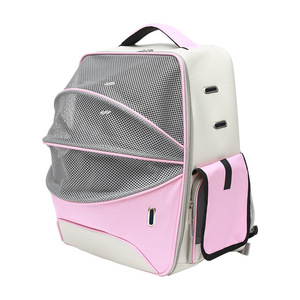 Manufacturer Factory Outdoor Travel Breathable Pet Carrier Backpack Portable Waterproof Pet Dogs Cats Double Shoulder Bags