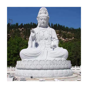 รูปปั้นพระพุทธรูปพระเจ้าแห่งศาสนาพุทธจีน ขนาดใหญ่ <span class=keywords><strong>แกะ</strong></span><span class=keywords><strong>สลัก</strong></span>จากหินอ่อนและหินแกรนิต สำหรับตกแต่งวัดกลางแจ้ง - Product Image 4