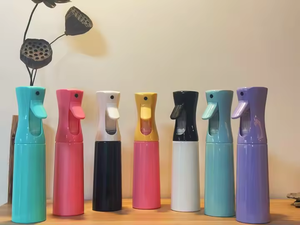 200ml Black Cylinder <b>Plastic</b> <b>Spray</b> <b>Bottles</b> Pump Sprayer Household Use PET Material pink blue - Product Image 1
