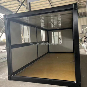 Contenedor Plegable de Acero Verde Resistente con Panel Sándwich, Diseño Europeo para Uso en Hoteles y Obras, con Certificación CE - Product Image 3