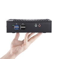 Mini PC NUC Sin Ventilador con Logotipo Personalizado Gratuito, N2840 DDR3, Nuevo Soporte VESA para TV, Pantalla Dual HD+VGA, WiFi, Nano Computadora Industrial Integrada