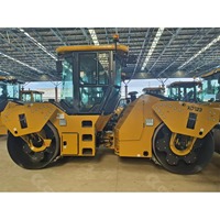 Rouleau compresseur routier à double tambour de bonne qualité 12 tonnes XD123, rouleau vibratoire tandem 12 tonnes, compacteur d'asphalte