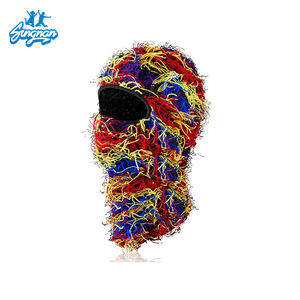 หมวกคลุมหัวแบบเต็มสำหรับขี่มอเตอร์ไซค์หน้ากากสกีออกแบบโลโก้ของคุณเอง - Product Image 4