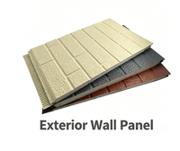 Panneau mural extérieur décoratif en acier/aluminium isolant avec fonction imperméable et écologique pour la construction de villas et de chambres froides