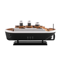 Nouveau diffuseur d'aromathérapie à ultrasons de type brouillard de navire simulé, diffuseur de vapeur créatif de type volcan carré pour bureau