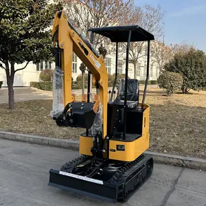 TOHO 1,2 Ton Mini Excavadora cubo Micro Digger 1200kg Excavadora pequeña de alta calidad para la venta