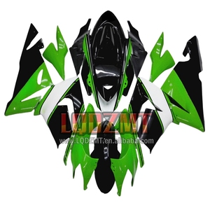 Corps OEM pour KAWASAKI <span class=keywords><strong>NINJA</strong></span> ZX <span class=keywords><strong>1000</strong></span> CC 10 R 10R ZX10R 04 05 50LQ.18 ZX1000 ZX-10R <span class=keywords><strong>2004</strong></span> 2005 Kit de carénages noir vert d'injection - Product Image 1