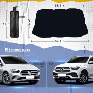 ร่มกันแดดแบบพับสามตอนสำหรับรถยนต์ ป้องกันความร้อนและรังสียูวี สำหรับรถยนต์รุ่น OLIVER โครงเหล็กเสริมความแข็งแรง - Product Image 4