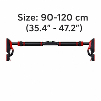 Barre de traction réglable 90-120 cm avec crochet de verrouillage en acier pour cadre de porte, usage domestique, écologique, durable, avec logo personnalisé, OEM, marque privée