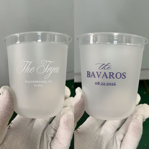 Bicchieri di Plastica Trasparenti Usa e Getta da 270ml per Feste, 12oz per Bevande Fredde con Stampa Logo Personalizzata per Caffè ed Eventi, Bicchieri per Martini e Mojito - Product Image 6