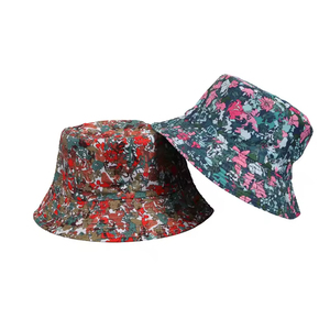 Sombreros de pescador de moda, transpirables, suaves y cómodos, en varios colores para mujer, de poliéster estampado con logotipo bordado personalizado. - Product Image 2