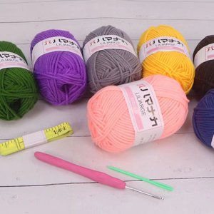 HENGYI <strong>Combed</strong> 25g Knitting <strong>Yarn</strong> 100% Recycled <strong>Cotton</strong> Dyed Spun <strong>Yarn</strong> Crochet Milk <strong>Cotton</strong> <strong>Yarn</strong> - Product Image 6