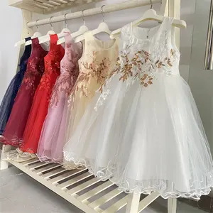 Vestidos de festa estilo indiano e paquistão, com flor de 3 anos de idade, vestidos para festas de casamento, aniversário