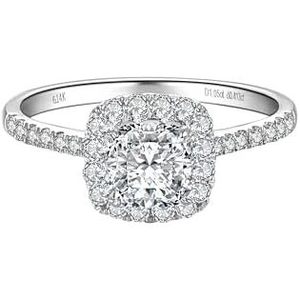 SGARIT custom Collection 0.45 Ctw Round Diamond Lab Grown Five Stone Engagement <b>Ring</b> <b>Set</b> For Women In 14K Solid <b>Gold</b> - Product Image 4