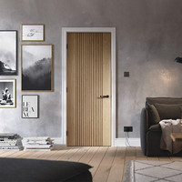 Portes intérieures en bois massif personnalisées, portes de chambre contemporaines pour des solutions d'intérieur modernes
