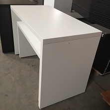 Bàn Làm Tổ Bán Lẻ Giá Trưng Bày Bằng Gỗ Màu Trắng Bàn Bán Lẻ Nhiều Lớp Giá Trưng Bày Bằng Gỗ MDF - Product Image 5