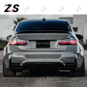 Diffuseur arrière en carbone <span class=keywords><strong>ZS</strong></span> pour BMW F80 F82 F83 F8X M3 M4 mise à niveau V Style diffuseur de lèvre de pare-chocs arrière en Fiber de carbone 2012-2020 - Product Image 4