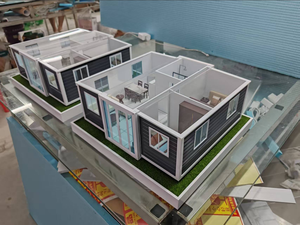 40 ft 20ft gấp mở rộng container mở rộng nhà 3 phòng ngủ prefabrication gấp Tiny nhà Modular Mô hình nhà - Product Image 2