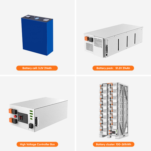 Batterie lithium-ion LiFePO4 haute tension Sunark 100 kWh 241 kWh 314 Ah avec cellules de qualité A pour le stockage d'énergie solaire - Product Image 2