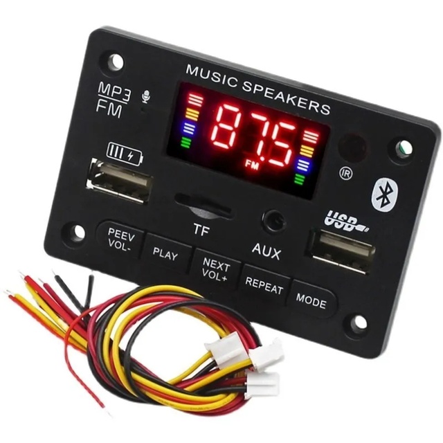 Handsfree 5.0 Decoding Board Module Wireless Car USB MP3 Player Remote Board Module TF Card Slot / USB / FM