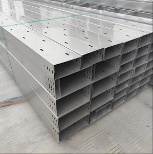 Canaux de câblage perforés en aluminium de bonne qualité, 50 x 50 mm, largeur 200 mm, galvanisés, au meilleur <span class=keywords><strong>prix</strong></span> - Product Image 3
