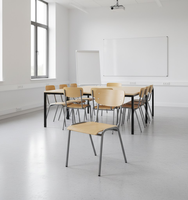 Meubles scolaires très vendus, salle de classe, salle de formation, bureau d'étude en bois et chaises avec tablette d'écriture pour enfants