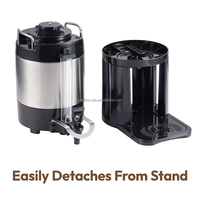 Distributeur de café thermique breveté de luxe à volume élevé, isolé, commercial, brossé, 4L/6L/8L, pour buffet d'hôtel