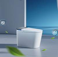 WC intelligent à commande au pied avec couvercle à ouverture automatique, barrière de mousse, stérilisation complète, sans pression, pour salle de bain