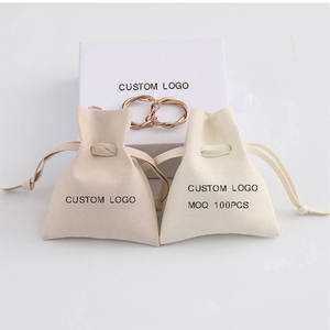 Toptan özel Logo kadife takı ambalaj kılıfı küçük İpli hediye depolama paketi cep İpli çanta takı ambalaj - Product Image 2
