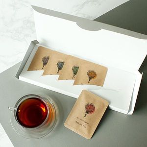 Buste da tè riciclabili Eco Friendly bustina con cerniera personalizzata in rilievo carta Kraft biodegradabile con sigillo a tre lati cibo per animali domestici - Product Image 6