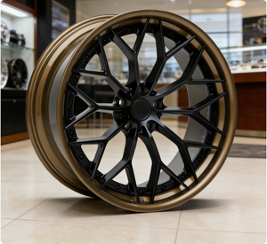 Jantes de course forgées en deux parties à profil profond personnalisé 5x112 5x114.3 5x120 18 19 20 21 22 pouces compatibles avec <span class=keywords><strong>Audi</strong></span> A4 A5 <span class=keywords><strong>A6</strong></span> A7 - Product Image 1
