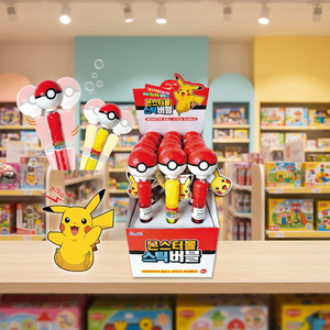 Varita de burbujas Pokémon con forma de Poké Ball, juguete de plástico coreano para niños, para jugar al aire libre, regalo de verano, venta al por mayor para niños - Product Image 3