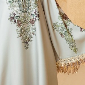 Nuevo Diseño Estilo Dubái, Vestido Largo de Tela de Alta Calidad, Modesto y Elegante con Lentejuelas, Abaya para Mujeres Musulmanas, Proveedor - Product Image 2