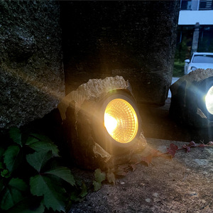 ไฟ LED พลังงานแสงอาทิตย์ขนาดเล็ก รูปทรงหิน ป้องกันน้ำ IP55 ชาร์จไฟได้ เหมาะสำหรับสวน ทางเดิน ระเบียง - Product Image 6