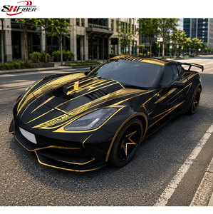 Kit carrosserie <span class=keywords><strong>C7</strong></span> ZR1 pour <span class=keywords><strong>Corvette</strong></span> <span class=keywords><strong>C7</strong></span> 2015-2019, comprenant pare-chocs avant et arrière, ailes, jupes latérales, capot et aileron arrière. Fournisseur en gros. - Product Image 5