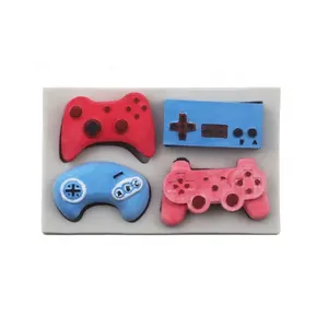 270 Game Controller Mold Silicone Video Game Controller Mold Gamepad Fondant Mold for cupcakes Resin Clay Gumpaste