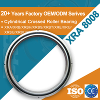 Roulement à rouleaux cylindriques croisés XRA8008, section ultra-mince, roulement d'articulation de robot RA8008 P5, roulement de plateforme rotative 80*96*8mm