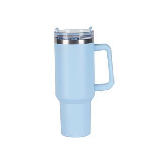 Gobelet isotherme de voyage pour voiture 40oz H1.0 avec poignée, couvercle, paille et base antidérapante, conception personnalisée OEM ODM - Product Image 6