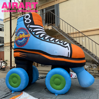Patins à roulettes gonflables décorés pour la publicité, patins à roulettes gonflables de haute qualité