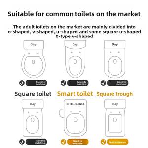 Taburete de inodoro de entrenamiento de orinal de plástico plegable conveniente multifuncional con respaldo mágico para escalera de orinal de bebés para niños - Product Image 3