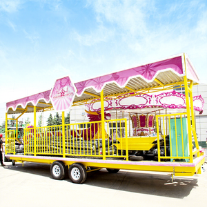 Atracción de Feria de Diversiones, Montaña Rusa de Acero para Niños, Parque Temático, Atracción Dragón, Remolque para Exteriores con Capacidad para 10 Personas - Product Image 1