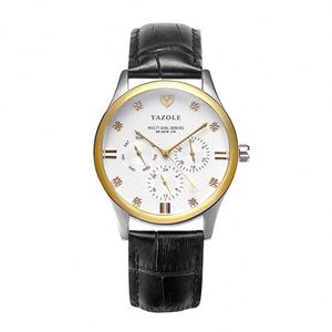 Yazole 374 <span class=keywords><strong>Orologio</strong></span> <span class=keywords><strong>da</strong></span> Polso <span class=keywords><strong>da</strong></span> Uomo al Quarzo Popolare e Speciale, Ultimo Modello con Cinturino in Acciaio Inossidabile, Impermeabile, con Diamanti, Stile <span class=keywords><strong>Vintage</strong></span> per Affari - Product Image 1