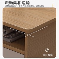 Ensemble de tables basses carrées modernes de luxe avec rangement intégré, en bois, pour la maison