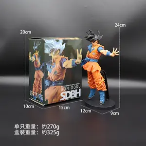 Figuras de acción de Super Goku, Vegeta, Goku, lote de 6 unidades, 18cm