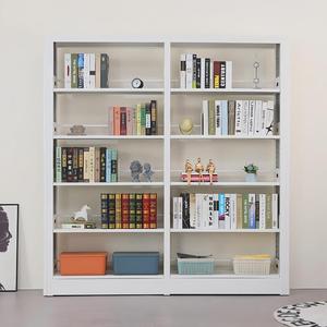 Estantería de Acero con Recubrimiento en Polvo Blanco, Estantería para Libros Infantiles, Estantería Metálica para Biblioteca, Estantes Ajustables, Estantes de Exhibición para Librería, Estantería para Libros - Product Image 2