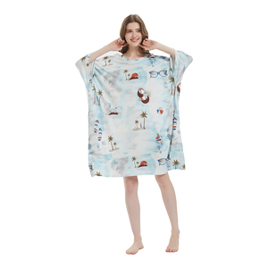 Long Plus Size Nightgown Custom Causal Sleep <strong>Tshirt</strong> Printed Fabrics Children for Dress or Sleep Wear - Product Image 4