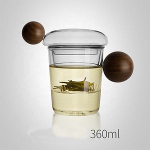 Design speciale unico alto borosilicato personalizzato a doppia parete vetro trasparente <span class=keywords><strong>tazze</strong></span> <span class=keywords><strong>da</strong></span> tè con manico - Product Image 2